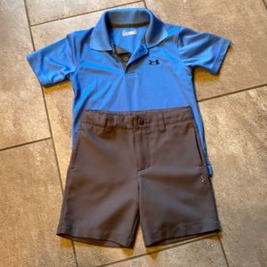 Under Armour boys shirt and shorts